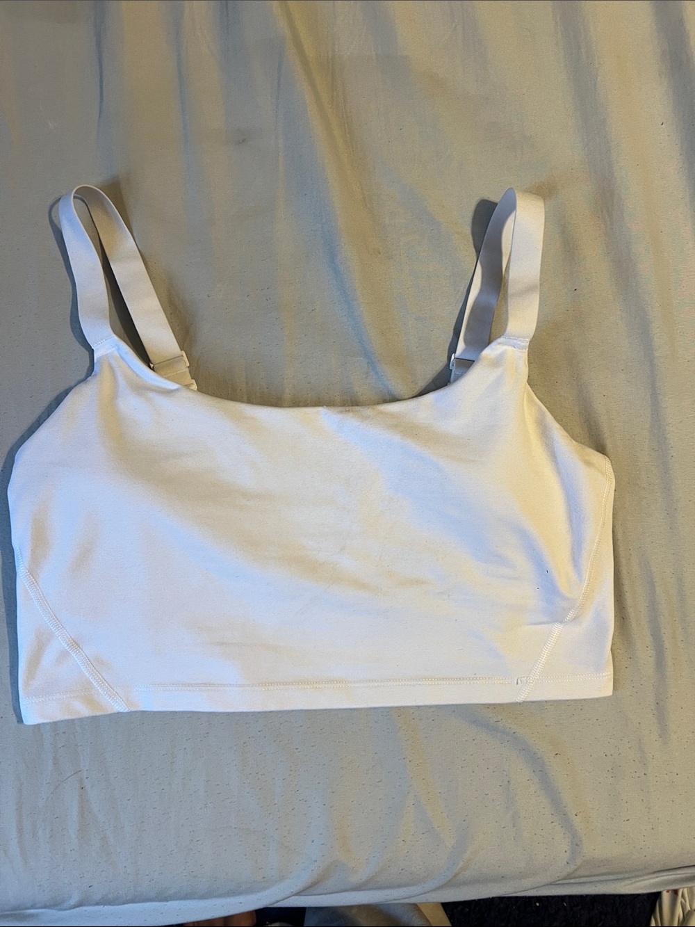 aerie White Seamless Crop Bralette